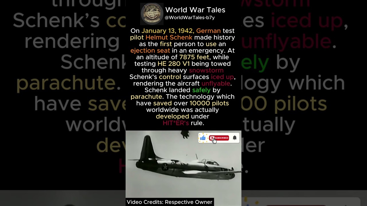 The World’s First Ejection Seat 
