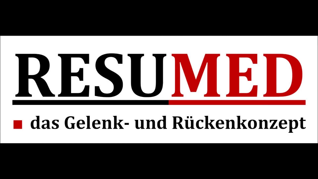 Resumed das Gelenk- & R&uuml;ckenkonzept mit Therapie & Training