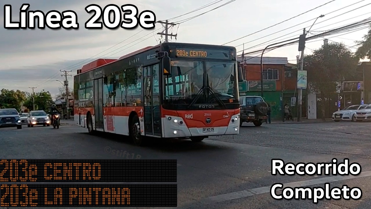 [Recorridos #53] Red Santiago 203e - Subus - A Tiempo Real