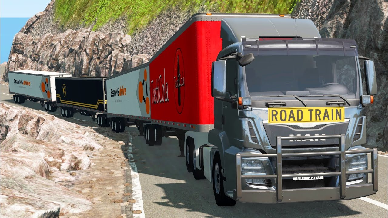 Road Train Accidents 2 | BeamNG.drive