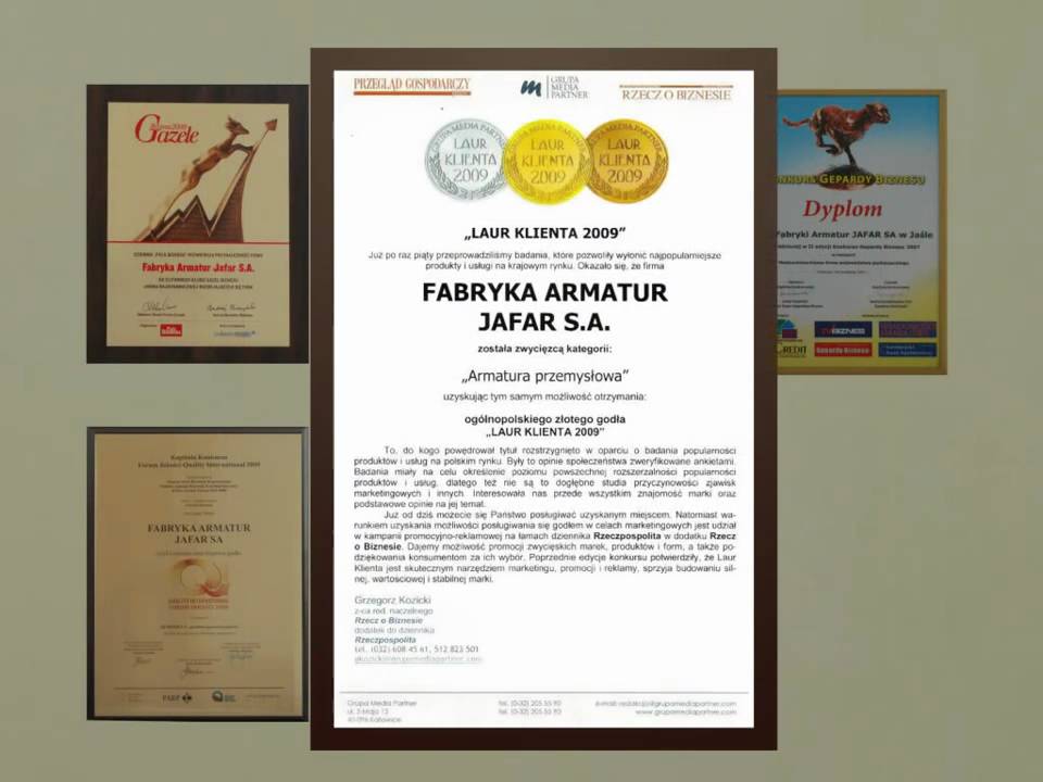Prezentacja Fabryki Armatur Jafar SA