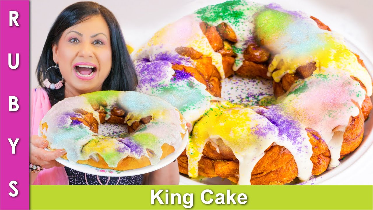 Rainbow King Cake Recipe in Urdu Hindi - RKK