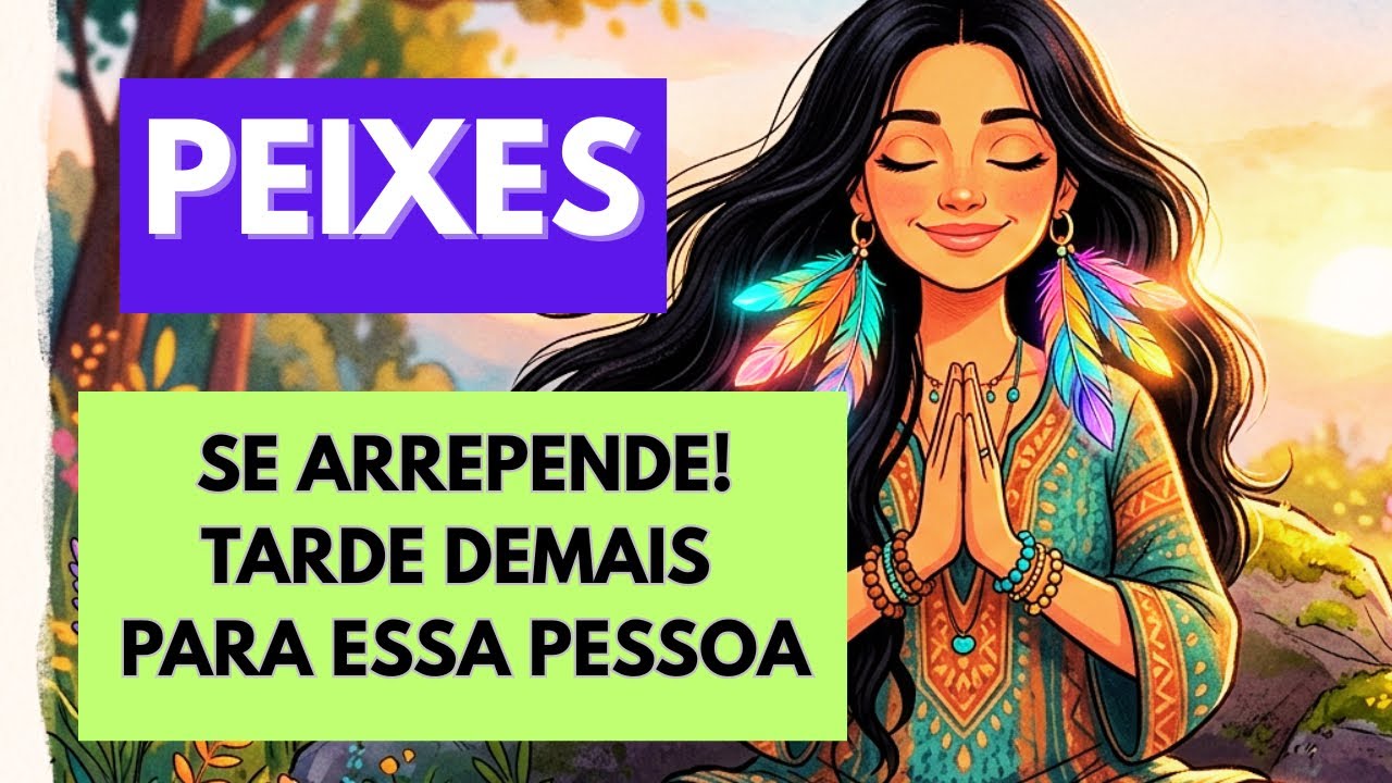 PEIXES ♓️ TE PREJUDICOU E SE ARREPENDE! TARDE DEMAIS! 