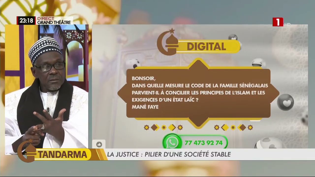 Imam Ndary Diop sur comment la religion peut inspirer une justice fondée sur les valeurs