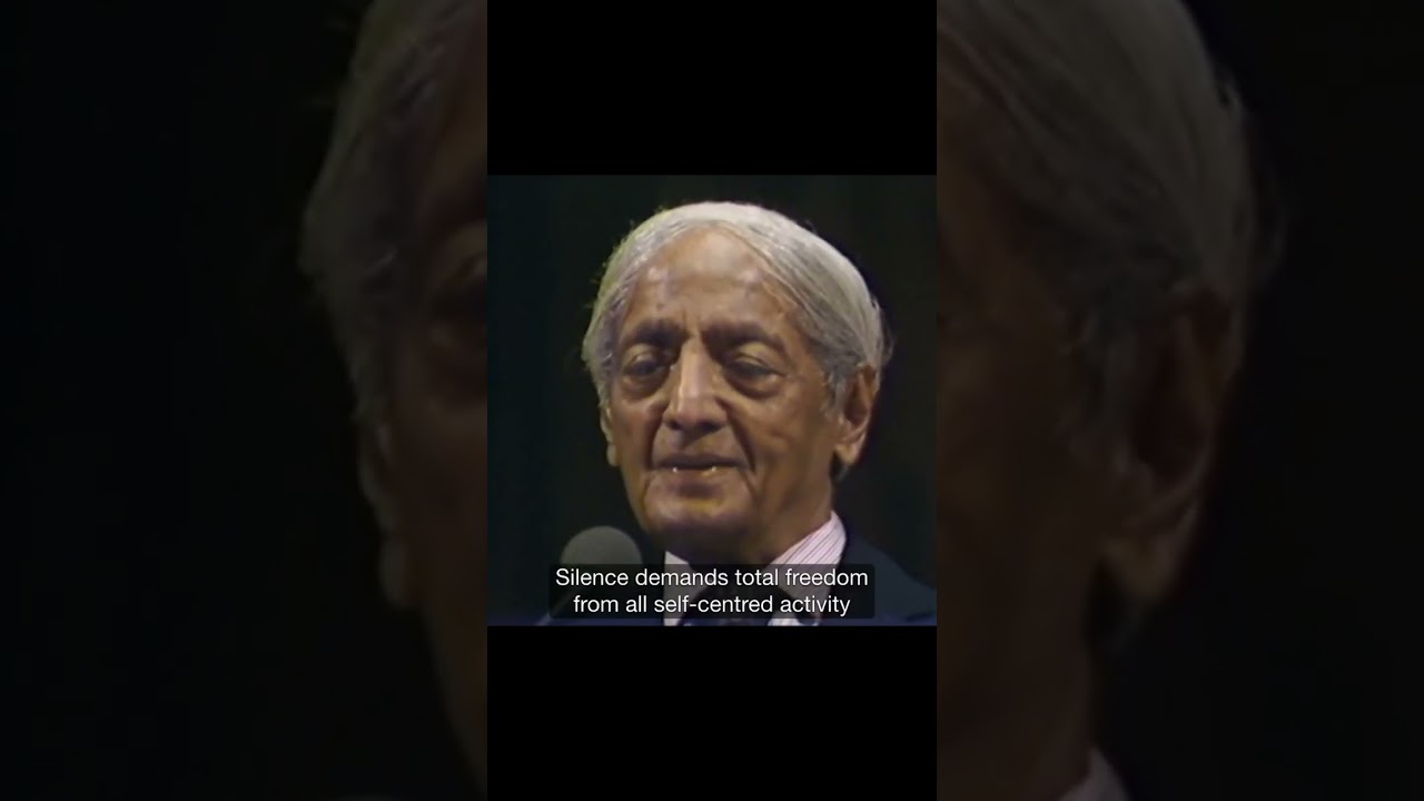 Absolute silence of the mind | Krishnamurti #shorts
