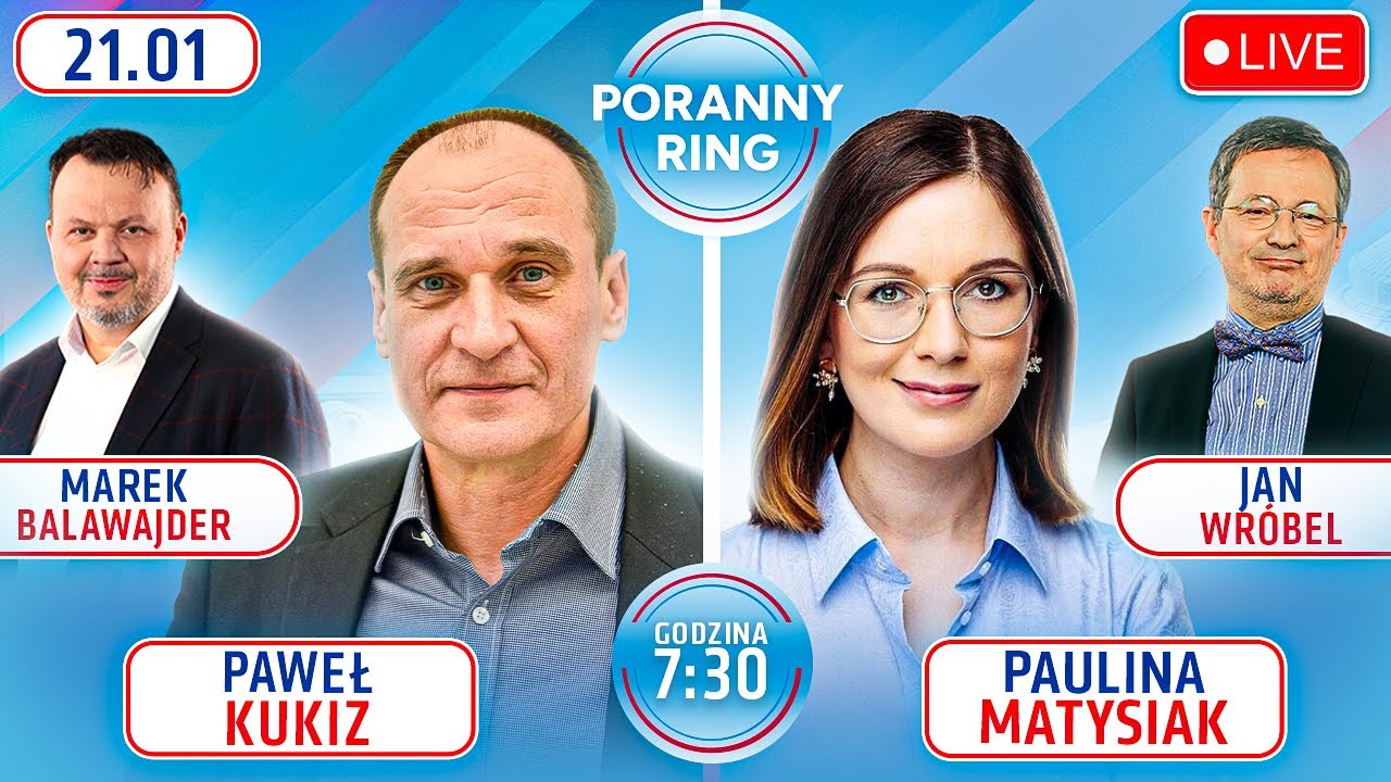🔴 PORANNY RING 7:30 - PAWEŁ KUKIZ, PAULINA MATYSIAK