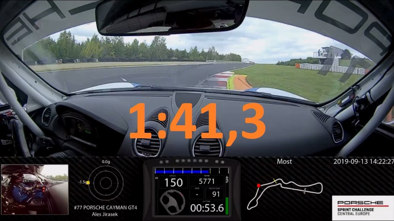 Ales Jirasek - Autodrom Most - Porsche Cayman GT4 - 1:41,3