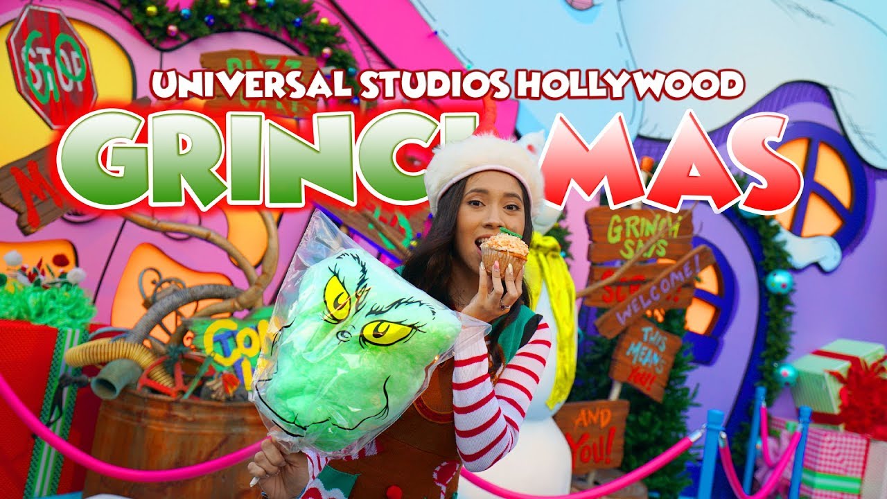 Grinchmas at Universal Studios Hollywood was Awesome and We Try Tasty Grinchmas Treats!