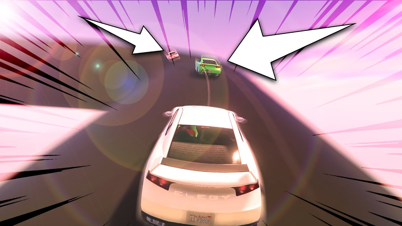 Finishing First in this LONG GTA 5 car race ft carry and gang