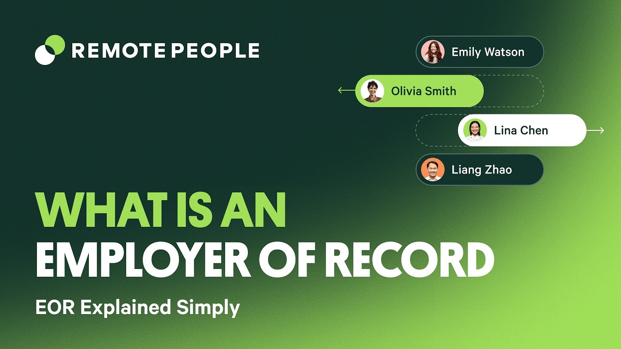 What Is an Employer of Record (EOR)? Explained in 90 Seconds | RemotePeople