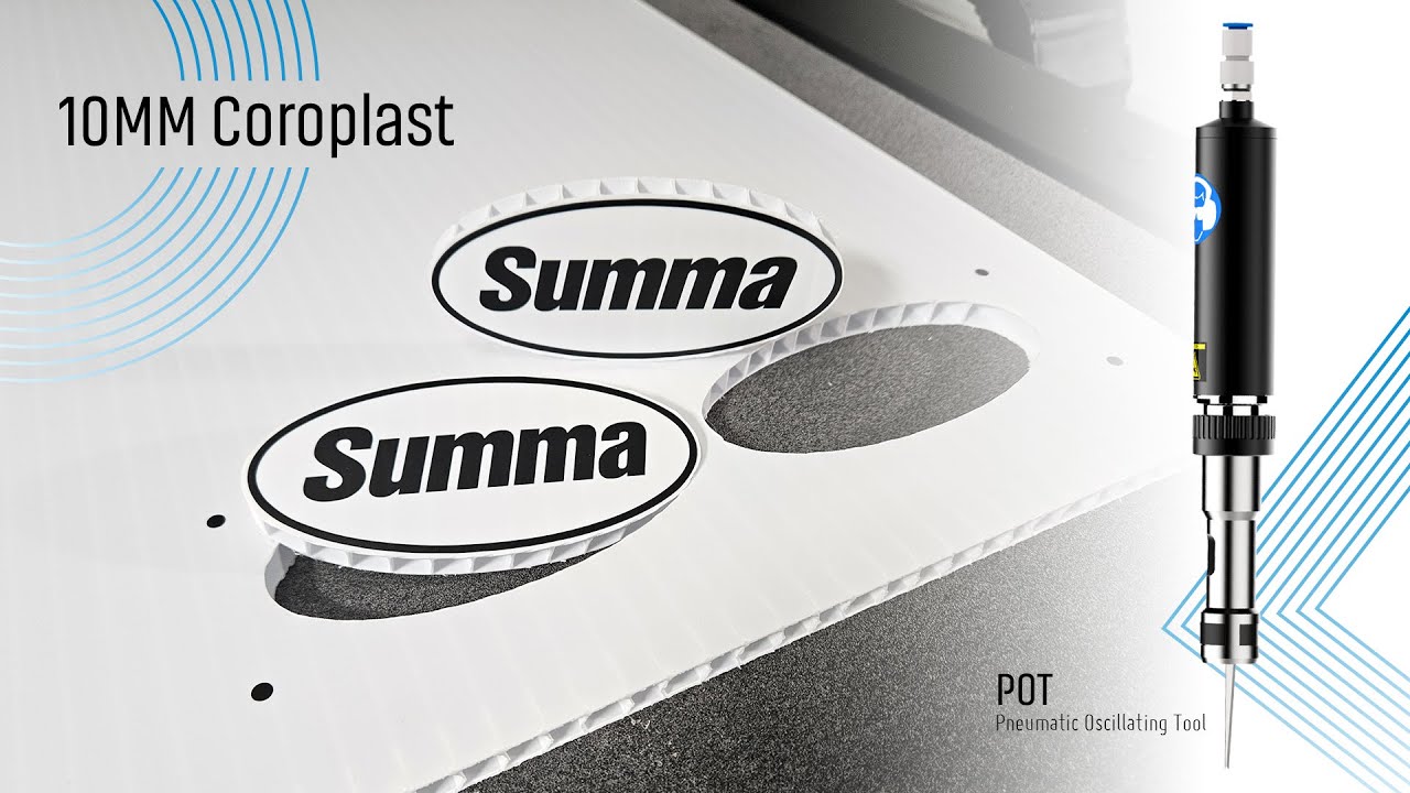 Cutting 10mm Coroplast with the Summa F Series Digital Flatbed Cutter