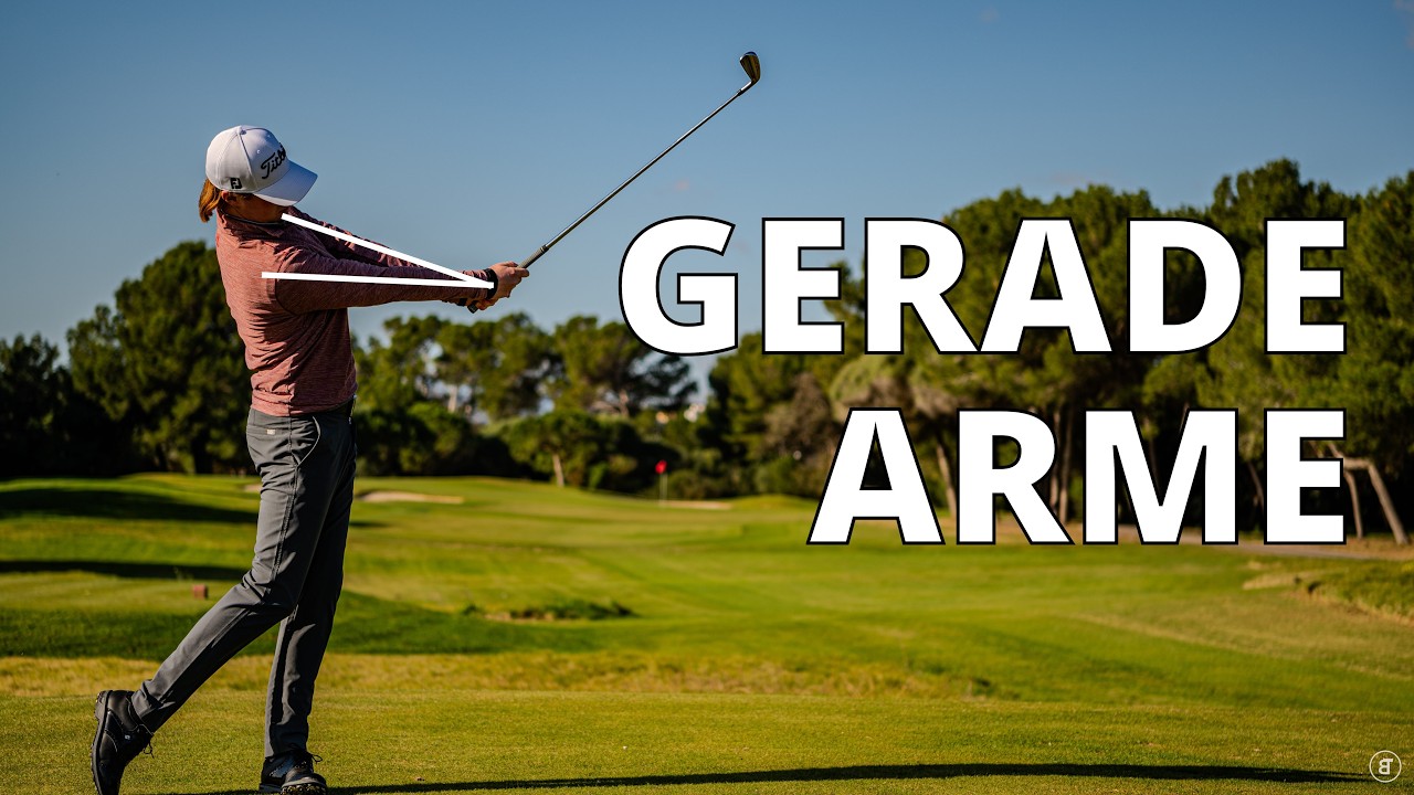 Gerade Arme im Golfschwung ohne zu verkrampfen