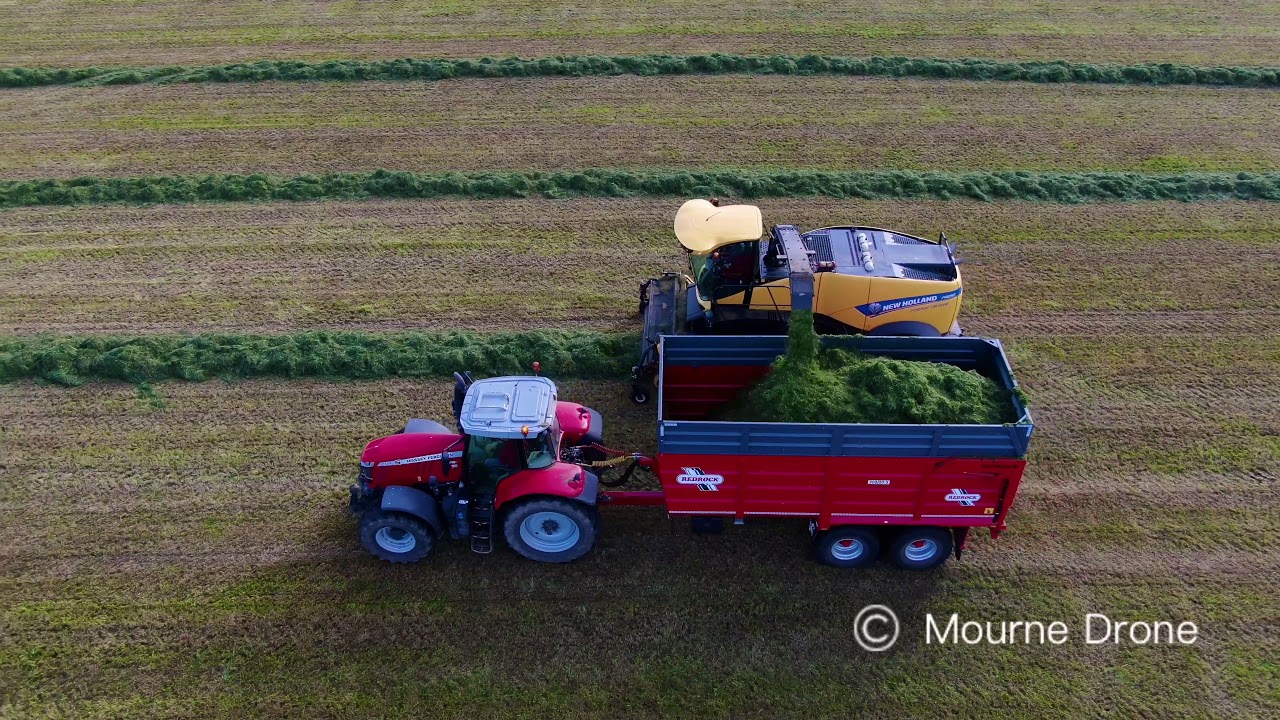 Silage 2021 David Newell lifting Hamilton’s silage first cut Co Down