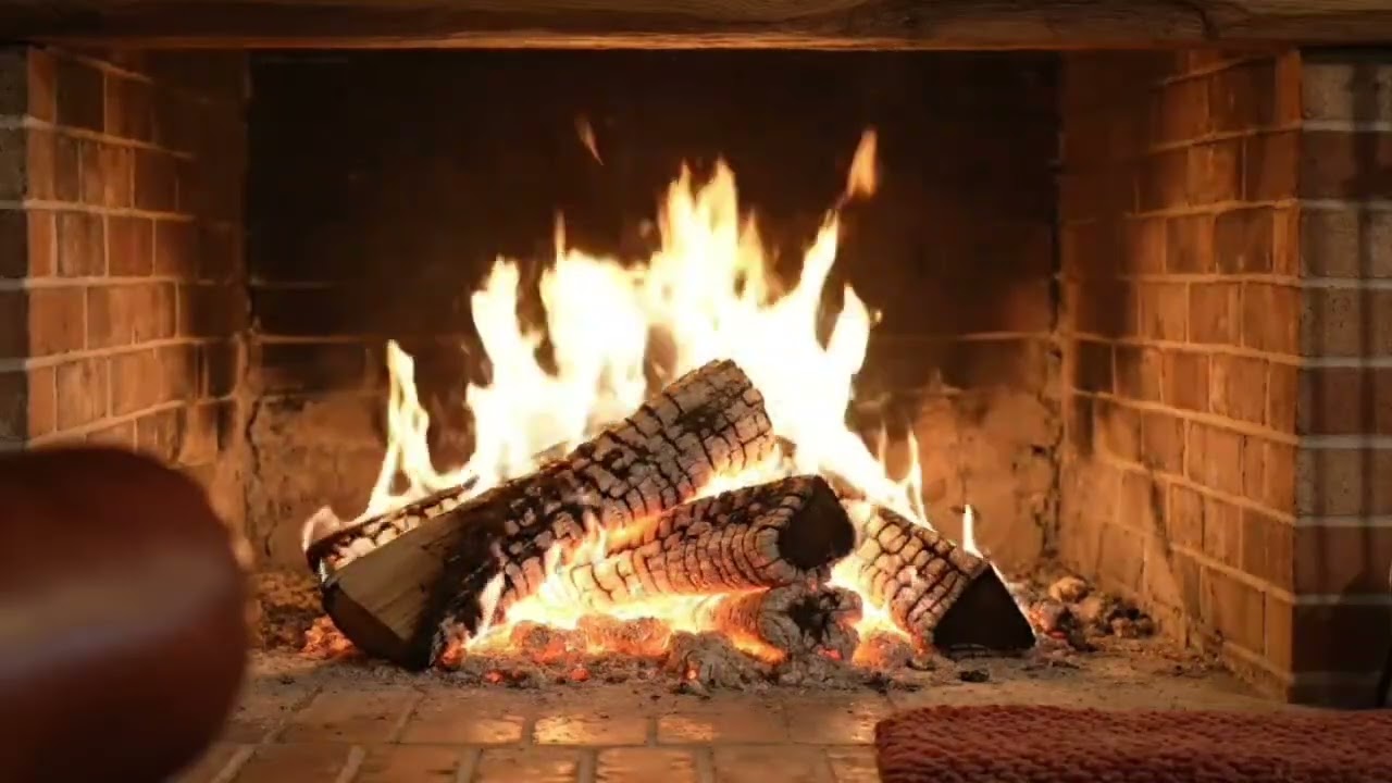 Warm Fire Sounds for Sleep | Cozy Fireplace Ambience for Deep Relaxation & Stress Relief