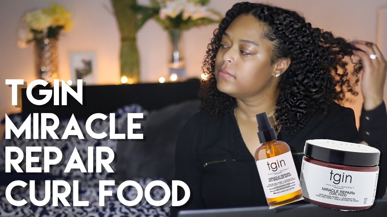 TGIN MIRACLE REPAIR CURL FOOD (better than Shea Moisture smoothie?! 🤔) | REVIEW | Danielle Reneé