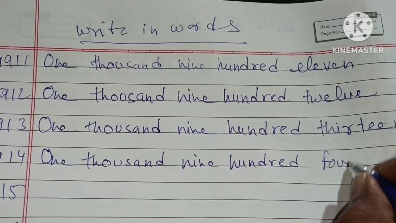 Write in words from 1911 to 1920 @MrBeast @KLBROBijuRithvik1 @MrBeast 
