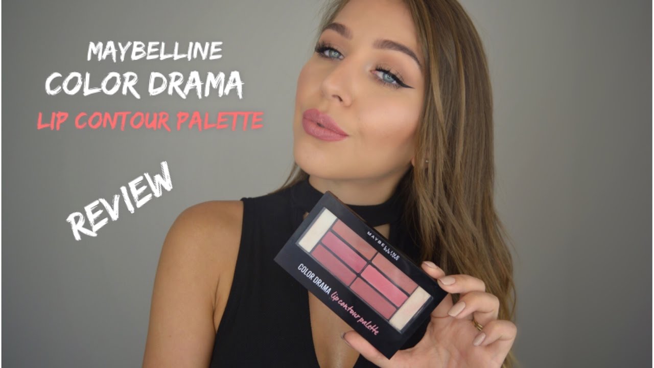 Bigger lips?!? Maybelline New COLOR DRAMA lip contour palette - REVIEW & First impressions