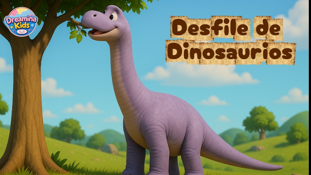 Canción del Desfile de Dinosaurios 🦖 | T-Rex y Amigos | Canción Infantil para Bailar