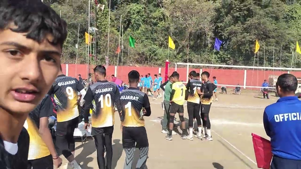 Gujarat tem ⚠️ very nice plaing ♂️un-14 National volleyball tournament for Himachal Pradesh 👈🥵🔥💪