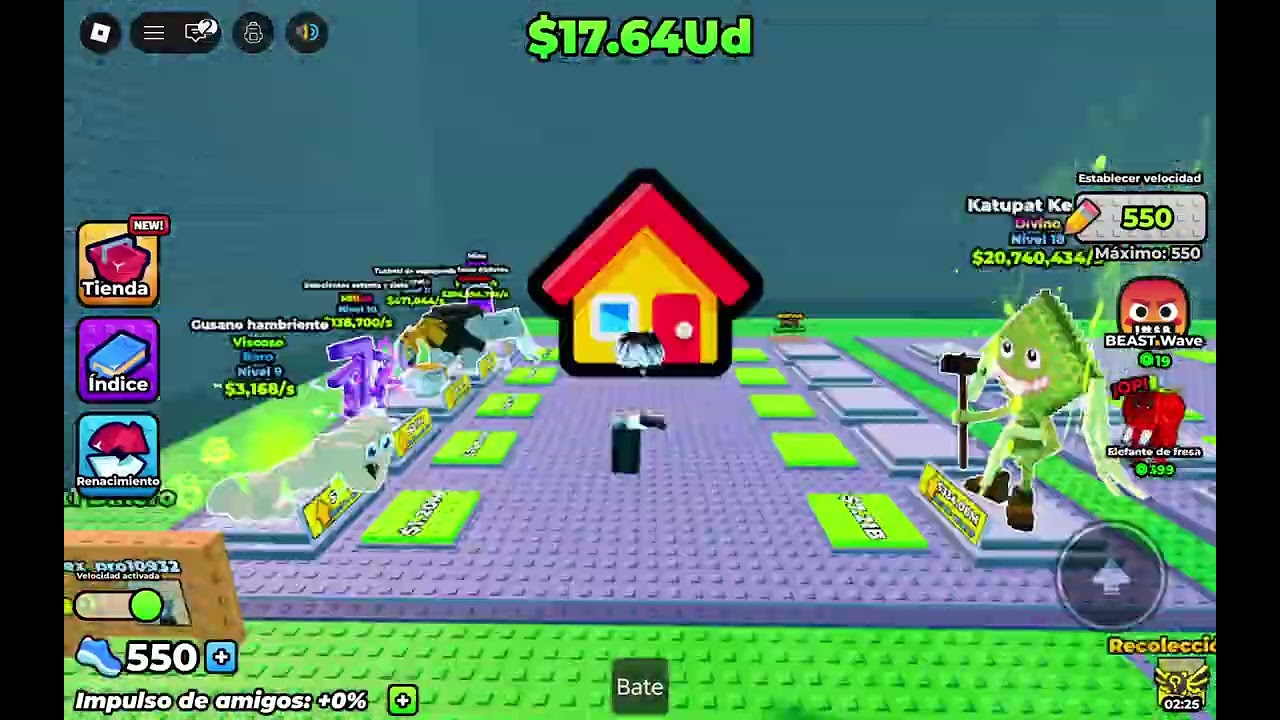 Jugando tsunami con lucky blocks