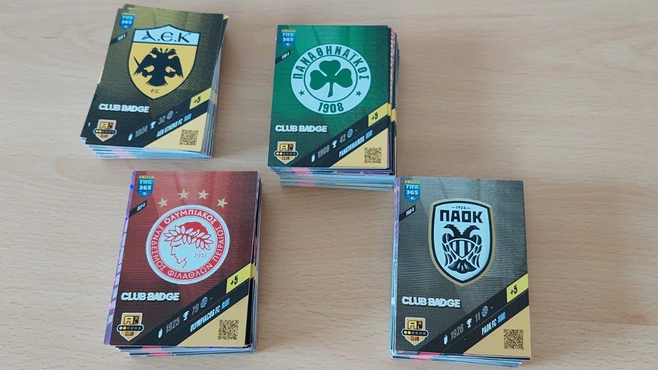 FIFA 365 2024 adrenalyn xl greek team cards -FIFA 365 2024 ΕΛΛΗΝΙΚΕΣ ΟΜΑΔΕΣ.