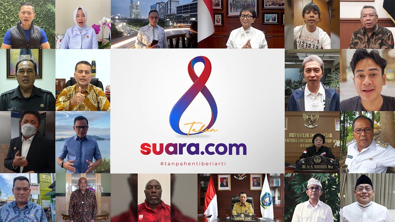 Rangkaian Ucapan Ultah ke-8 Suara.com dari Para Tokoh, Politisi hingga Publik Figur
