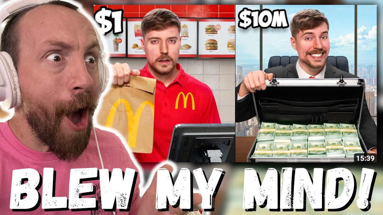 BLEW MY MIND! MrBeast $1 vs $10,000,000 Job! (FIRST REACTION!)