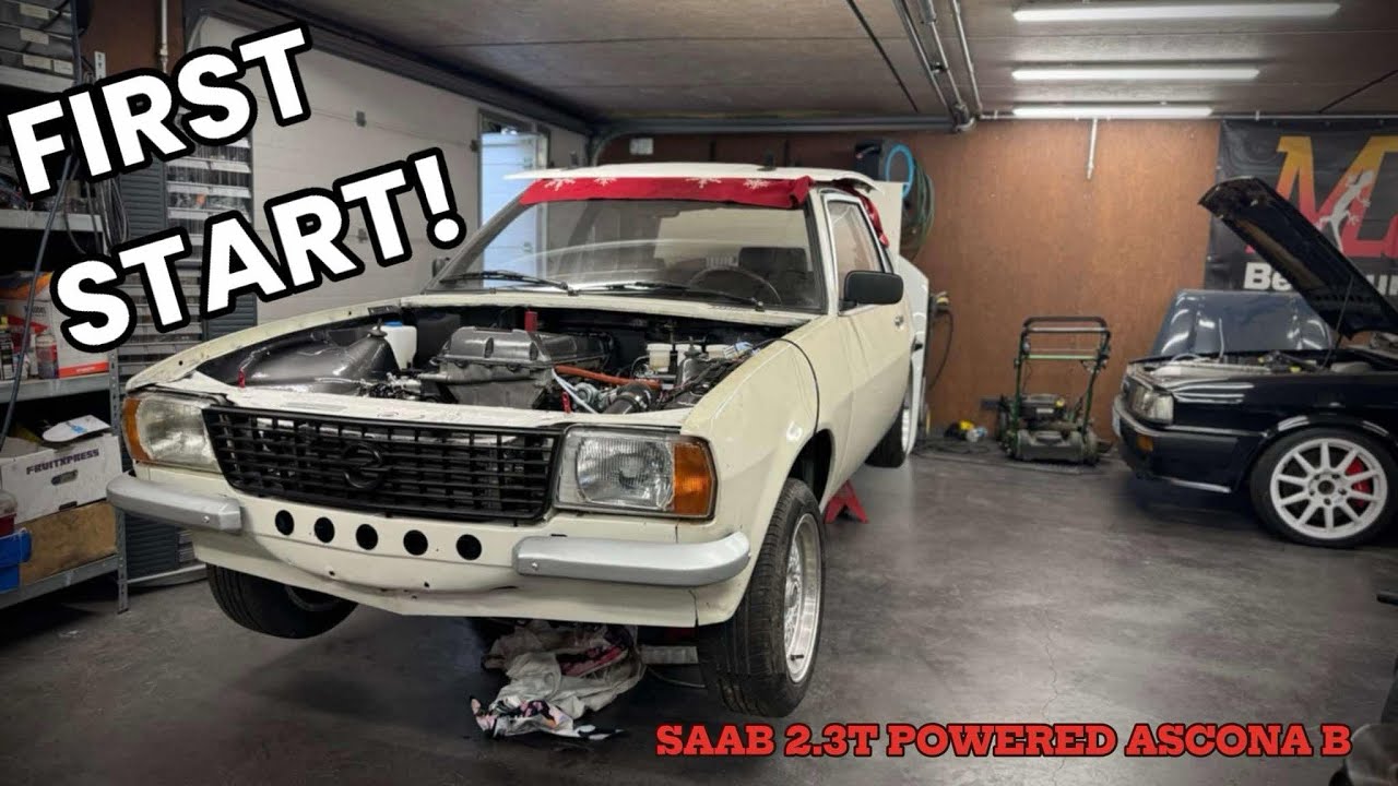 Saab 2.3T Powered Ascona B - First Start