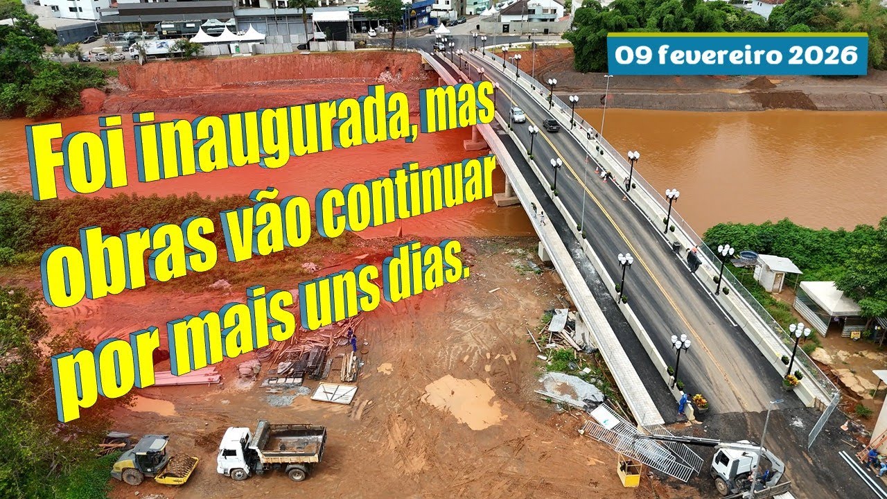 Fim das obras da ponte. Não é bem assim, mas foi inaugurada,