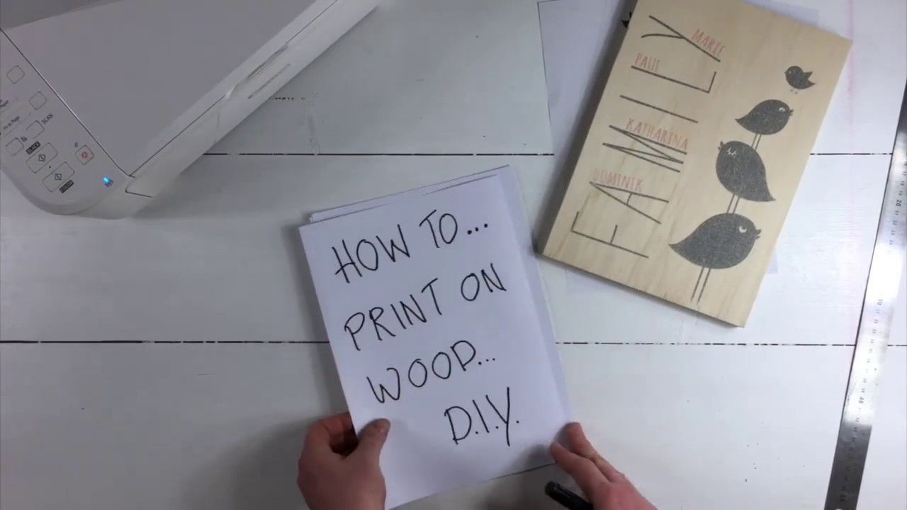DIY- Auf Holz drucken- mega easy!!! Anleitung auf Deutsch