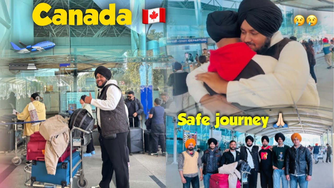 Nikka pra canada chl gya 🇨🇦, Airport te lyi full ronak 😂￼