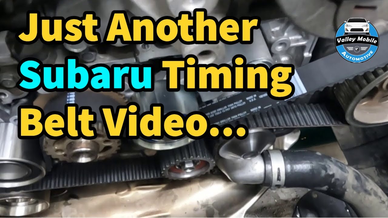Step by Step: Subaru Forester Outback Legacy 2.5 EJ25 Timing Belt and Water Pump Replacement