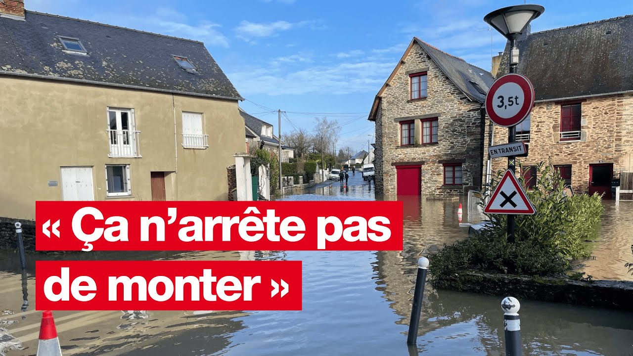 Crues en Ille-et-Vilaine : au coeur d'un village inondé