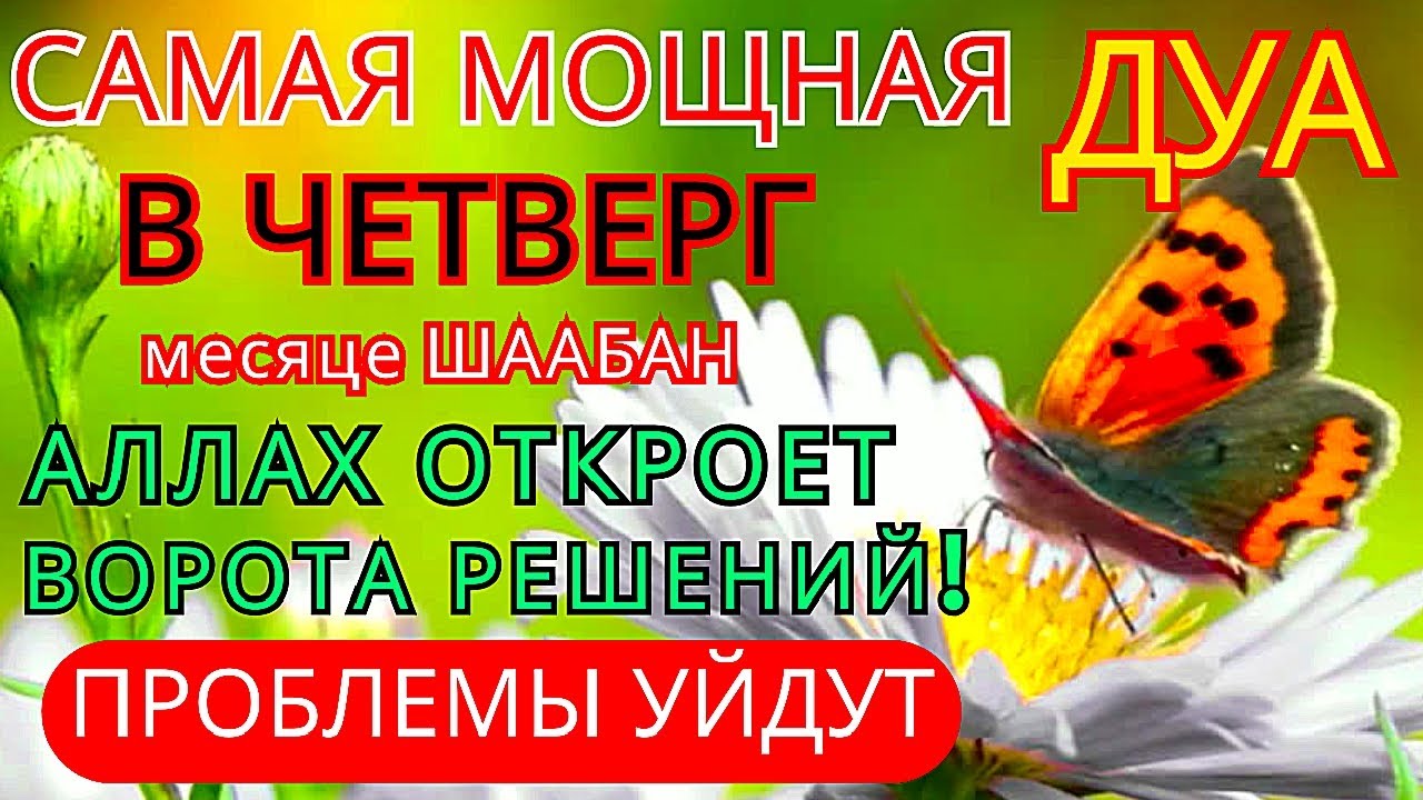 Особая Дуа В ЧЕТВЕРГ Шаабана 🌟 Для Ризка, Богатства, Почёта и Большого Счастья