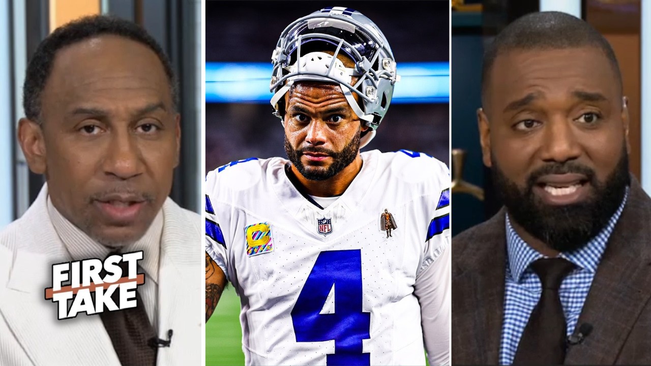 FIRST TAKE | Cowboys wasting cap $ & draft for Dak Prescott - Stephen A. slams Dallas are disaster