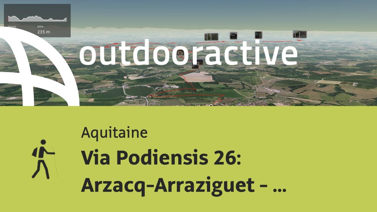 Pilgerweg in Aquitaine: Via Podiensis 26: Arzacq-Arraziguet - Morlanne (Jakobsweg)