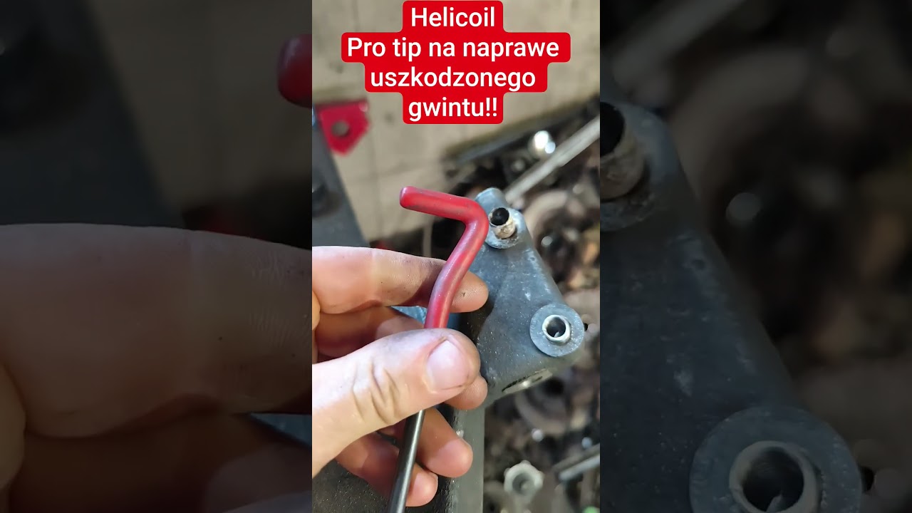 HELICOIL!! hit do regeneracji wyrwanego gwintu;) #mechanic #automobile #garage