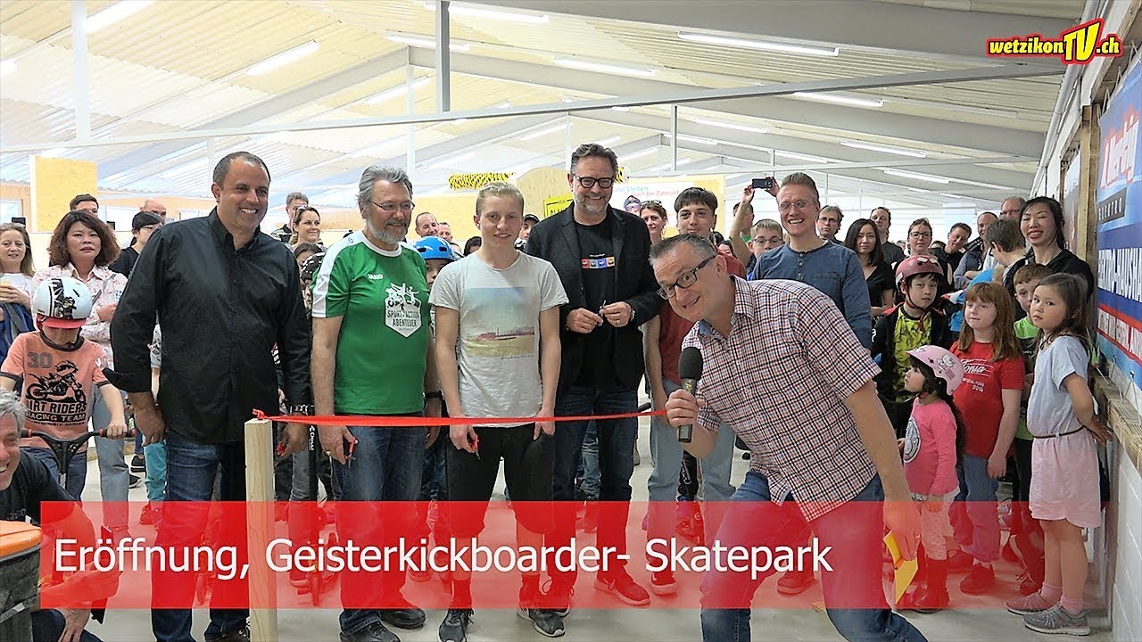 Geisterkickboarder Skatepark ist eröffnet