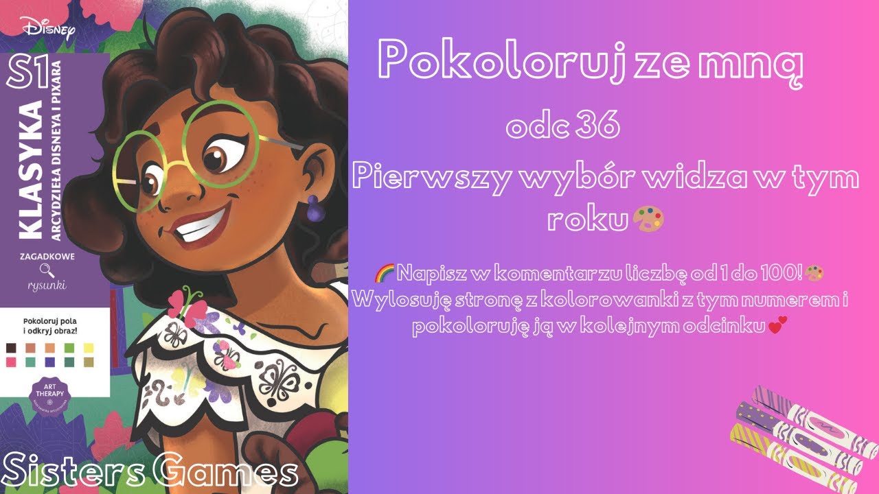 Pierwszy wybór widza w tym roku|odc36|S1|Klasyka|Arcydzieła Disneya i Pixara|Pokoloruj ze mną
