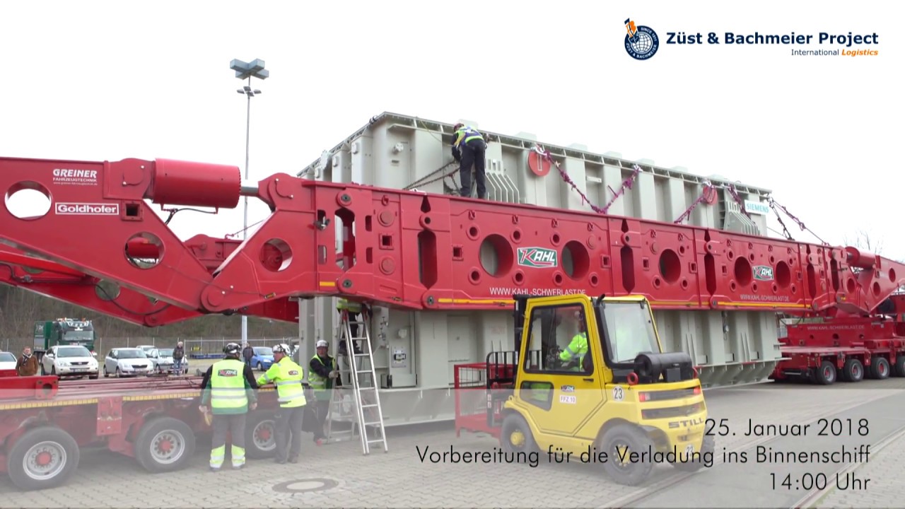 Züst&Bachmeier - 530to. SIEMENS-Transformer