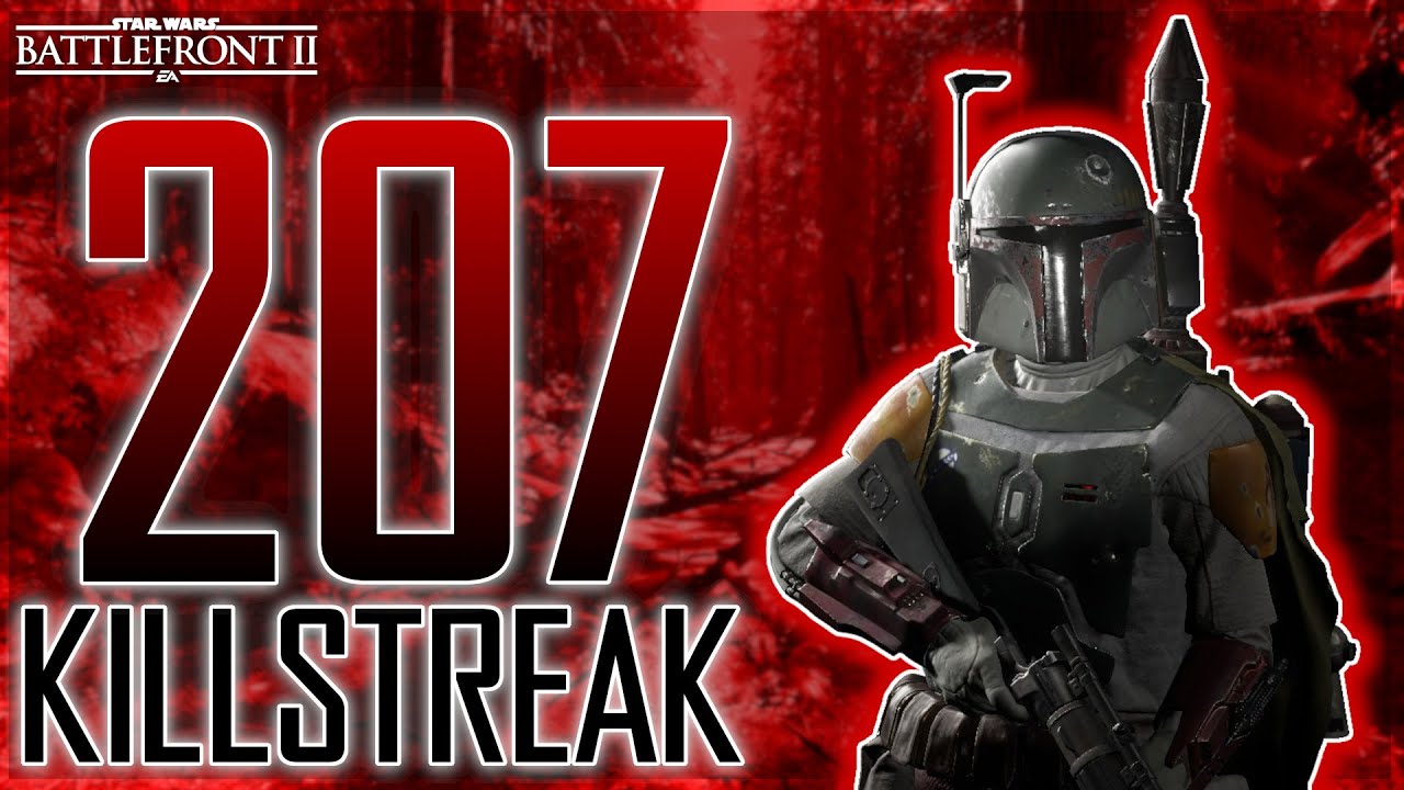 Boba Fett 207 Killstreak on Endor | Star Wars Battlefront 2