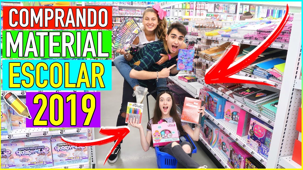 COMPRANDO MEU MATERIAL ESCOLAR 2019 NOS ESTADOS UNIDOS COM MILENINHA E JULIA SILVA
