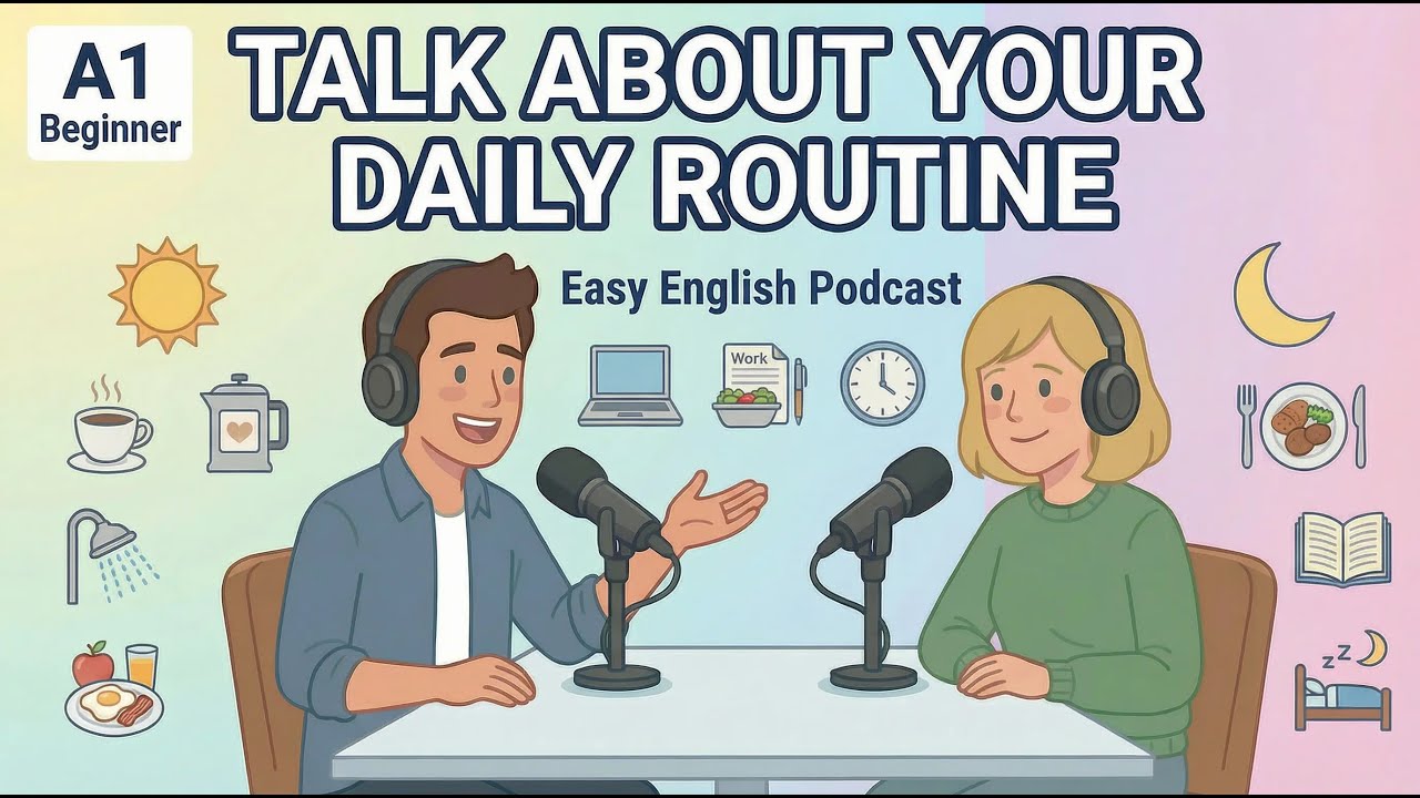 Talk About Your Daily Routine | English Conversation for Beginners | A1 Listening