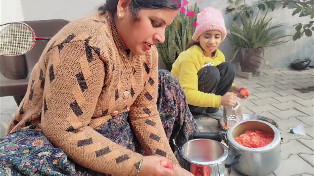 आज बनाया गजरपाक 🌸