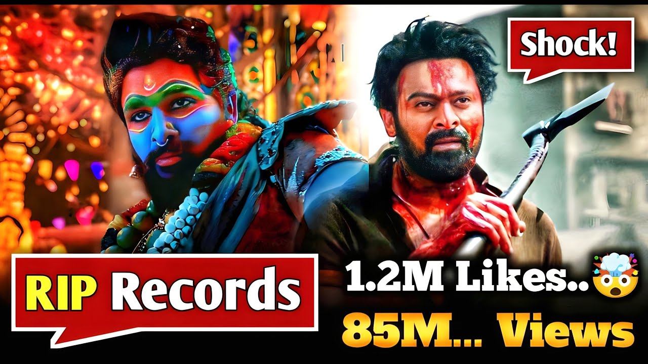 Pushpa 2 The Rule Teaser 24 Hours Records | Pushpa2 Teaser Records | Pushpa2 Teaser Vs Salaar Teaser