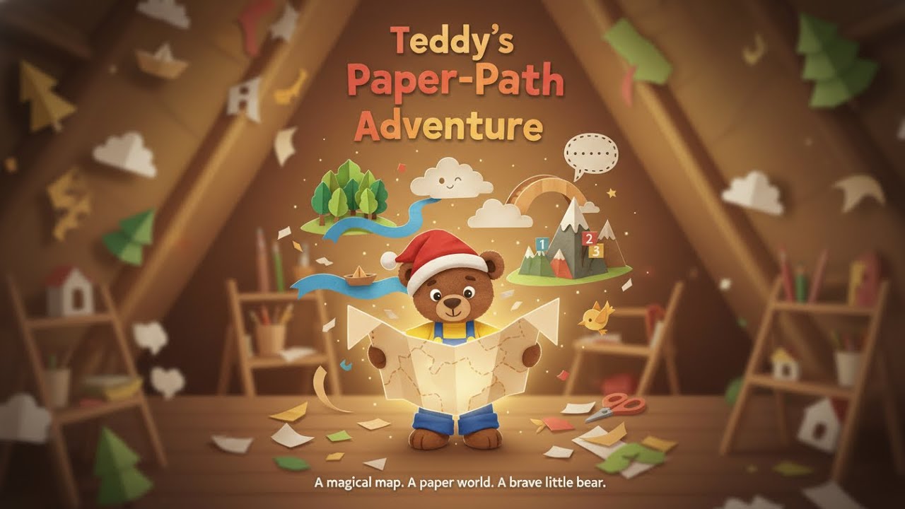 Teddy’s Paper-Path Adventure
