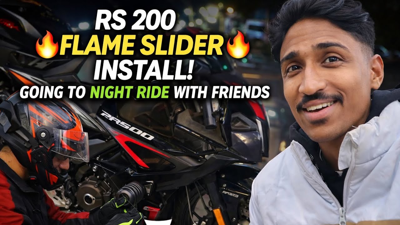 Rs 200 Bike modifications sathe night Ride 🏍️