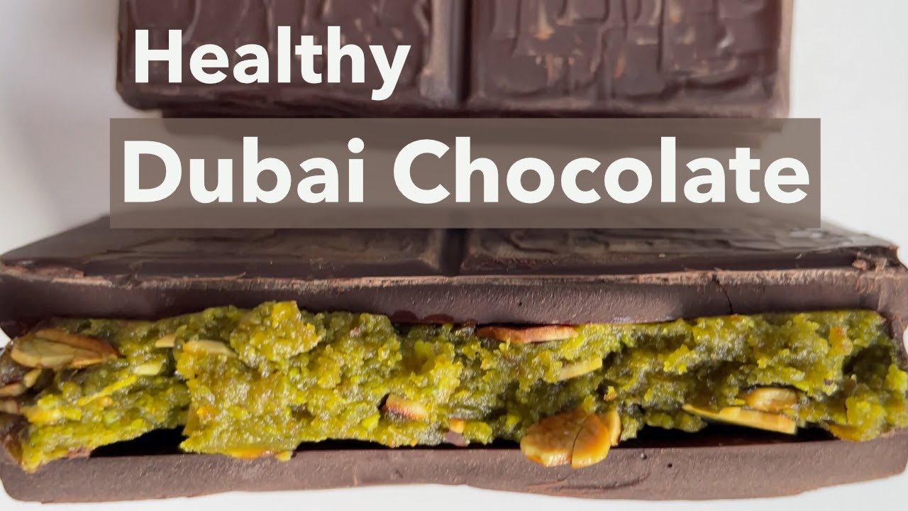 Здоровый веганский шоколад DUBAI, приготовленный с ФИНИКАМИ
