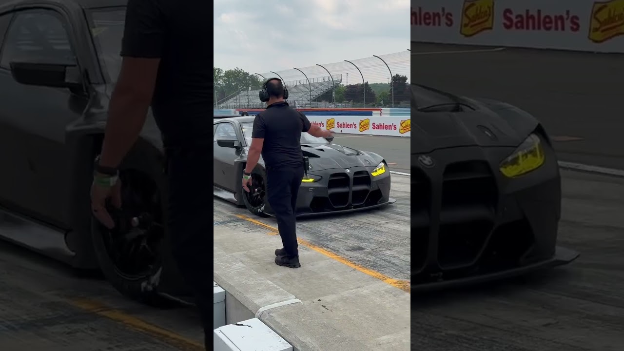 M4 GT3 making some awesome turbo sounds leaving the pits