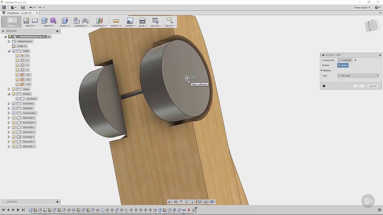 Joints and As Built Joints in Fusion 360